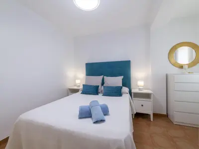 Cama o camas de una habitación en Apartment Pueblo Marino by Interhome