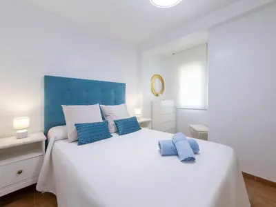 Cama o camas de una habitación en Apartment Pueblo Marino by Interhome