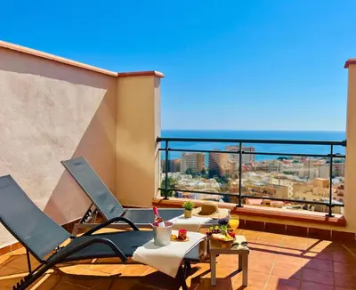 Un balcón o terraza de Fantástico Dúplex con vistas y terraza