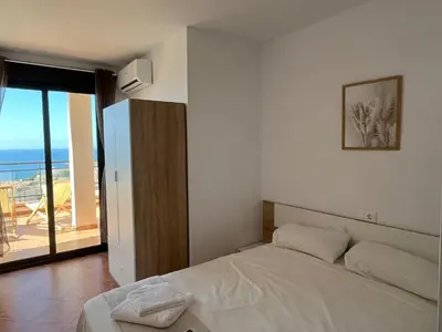 Cama o camas de una habitación en Fantástico Dúplex con vistas y terraza