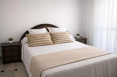 Cama o camas de una habitación en Chalet Playa Mojacar
