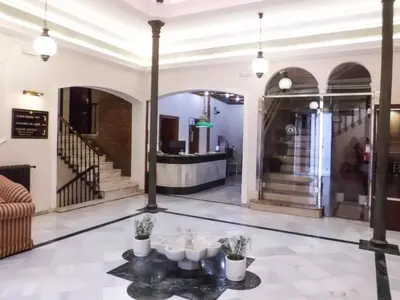 El vestíbulo o zona de recepción de Hotel Palacio de Oñate