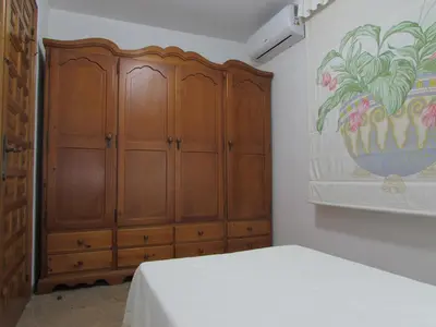 Cama o camas de una habitación en AGUADULCE BEACH FRoNT