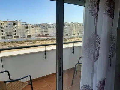 Un balcón o terraza de Urbanizacion Agua Serena Best Beach in Roquetas de Mar