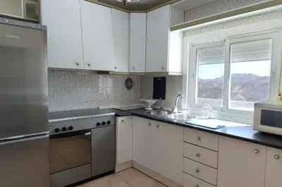 Una cocina o zona de cocina en Casa del Afa 13, Sorbas, Casa tradicional con vistas a las casas colgantes