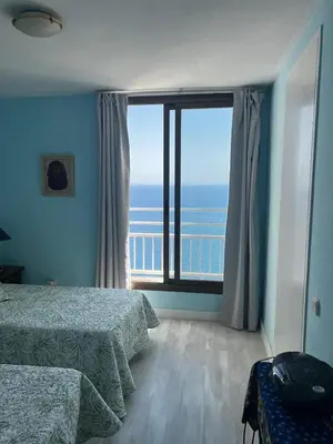 Cama o camas de una habitación en Espejo del mar