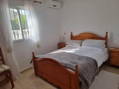Cama o camas de una habitación en Casa Bella - 2 Bedroom Villa - Arboleas