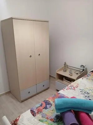 Cama o camas de una habitación en La casita salinera