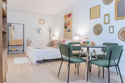 Zona de estar de Alcazaba Suites