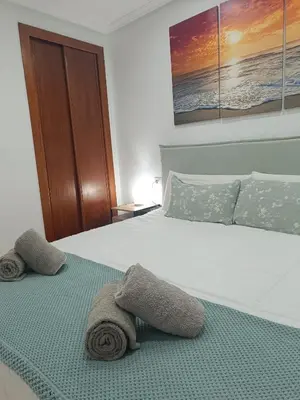 Cama o camas de una habitación en Torremar Natura 174