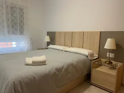Cama o camas de una habitación en Iberia home beach