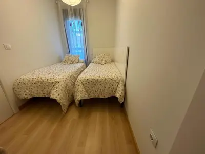 Cama o camas de una habitación en Alborada Ático - junto a playa