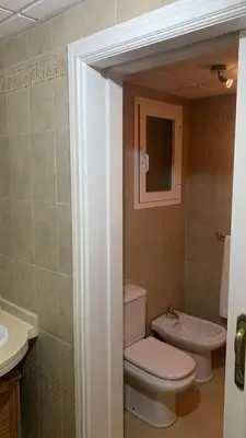 Un baño de Ático en La Envía con estupendas vistas y tranquilidad