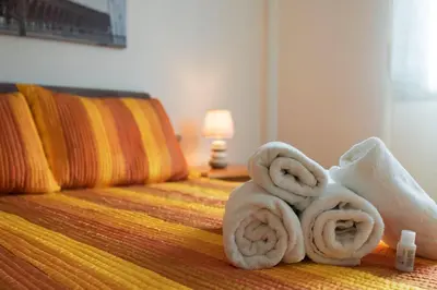 Cama o camas de una habitación en Olor a mar