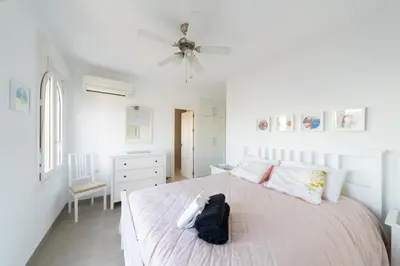 Cama o camas de una habitación en Los Genoveses 6