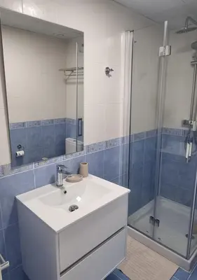 Un baño de Beautiful luxury apartment with sea view Mojacar Playa