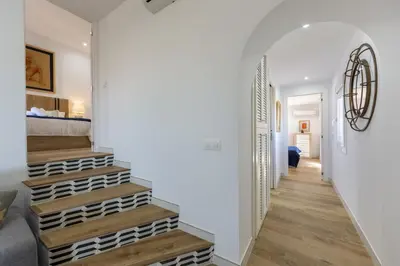 Cama o camas de una habitación en AlmeriaSuite Villa Las Golondrinas