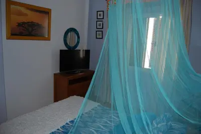 Cama o camas de una habitación en Ático en Vera Playa