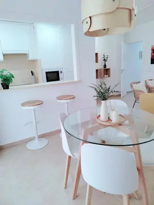 Una cocina o zona de cocina en LID GARRUCHA - 4 min Playa Las Marinas - 1 min Paseo Malecón - Wi-Fi y Garaje