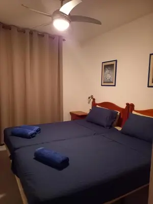 Cama o camas de una habitación en Location résidence macael roquetas de mar