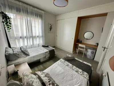 Cama o camas de una habitación en Valle del Este Golf Resort, Vera, Palmera Golf Duplex with Garden