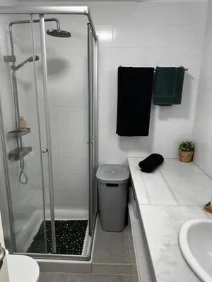 Un baño de Valle del Este Golf Resort, Vera, Palmera Golf Duplex with Garden