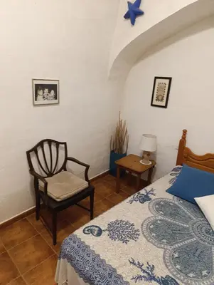 Cama o camas de una habitación en Nick's Cave, Bed and Breakfast with a difference