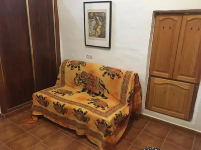 Zona de estar de Nick's Cave, Bed and Breakfast with a difference