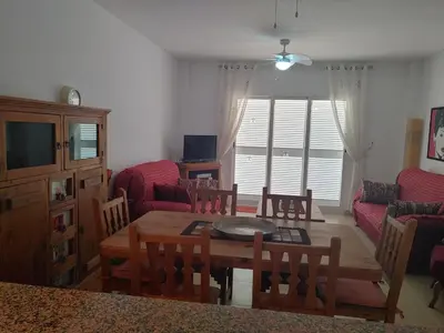 Una televisión o centro de entretenimiento en Amazing apartment in Mojacar