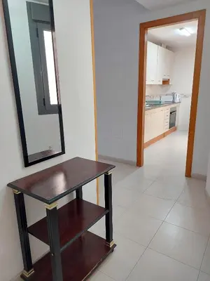 Una cocina o zona de cocina en Apartamento Alborania II con patio gande y aparcamiento, entre el mar y del desierto