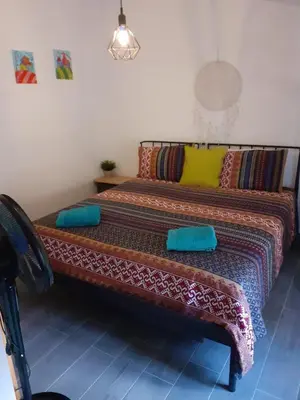 Cama o camas de una habitación en Casa Giles