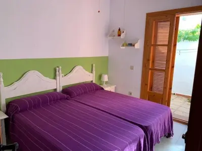 Cama o camas de una habitación en Maravilloso Apartamento playa-jardin botánico IN VERA PLAYA, ALMERIA
