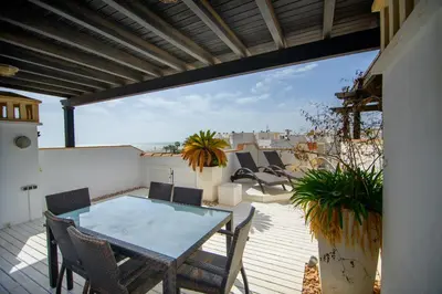 Un balcón o terraza de Mediterranea 12 Vera Playa Jardines tus momentos frente al mar