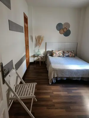 Cama o camas de una habitación en Almeria Playa Frontline