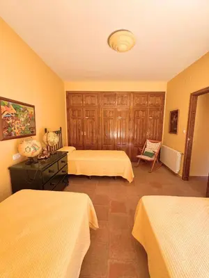 Cama o camas de una habitación en Casa Palacio de Guadix