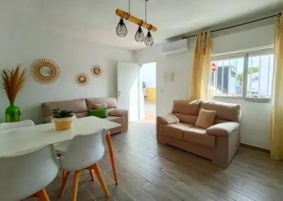 Zona de estar de Arena suites, 2Hab, Playa a 150 metros y gran terraza