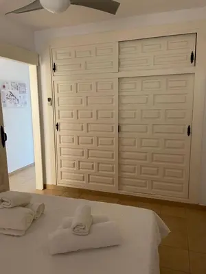 Cama o camas de una habitación en Apartamento paseo Maritimo