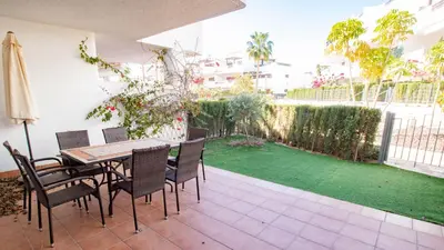 Jardín al aire libre en Los Hermanos