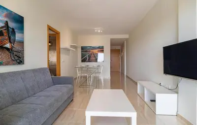 Una televisión o centro de entretenimiento en Almerimar Golf y Playa