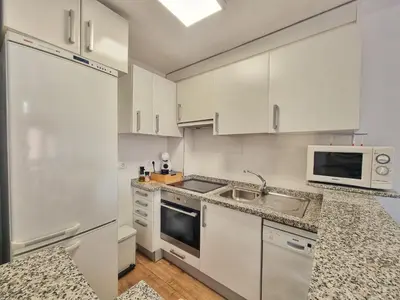 Una cocina o zona de cocina en Apto RAYO DE SOL, primera línea playa, Cabo de Gata