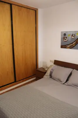 Cama o camas de una habitación en Vista Mar Costa Serena - San Juan de los Terreros