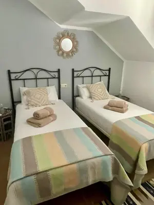 Cama o camas de una habitación en Villa El Olivo