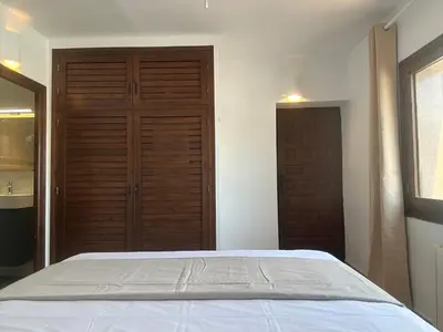 Cama o camas de una habitación en ArteVida Andalusia FKK Nudist Holiday with yoga and massage