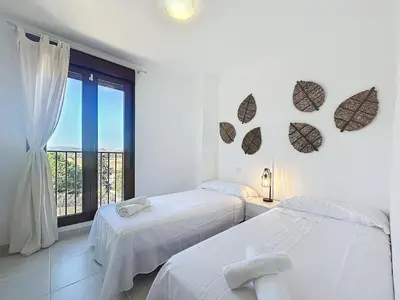 Cama o camas de una habitación en VVR - Apto 2 Dorm con Terraza y Vistas