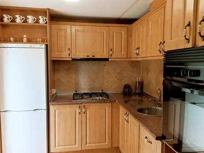 Una cocina o zona de cocina en Mobilhomes La Cabañuela