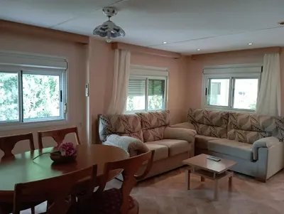 Zona de estar de Mobilhomes La Cabañuela