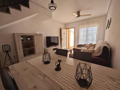 Una televisión o centro de entretenimiento en Villa Terreros 67