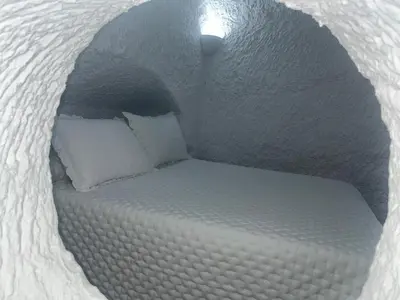 Cama o camas de una habitación en Cueva El Rincón de la Calma
