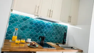 Una cocina o zona de cocina en Atico En Faro
