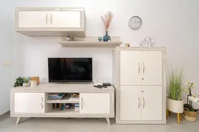 Una televisión o centro de entretenimiento en Casa Indalo